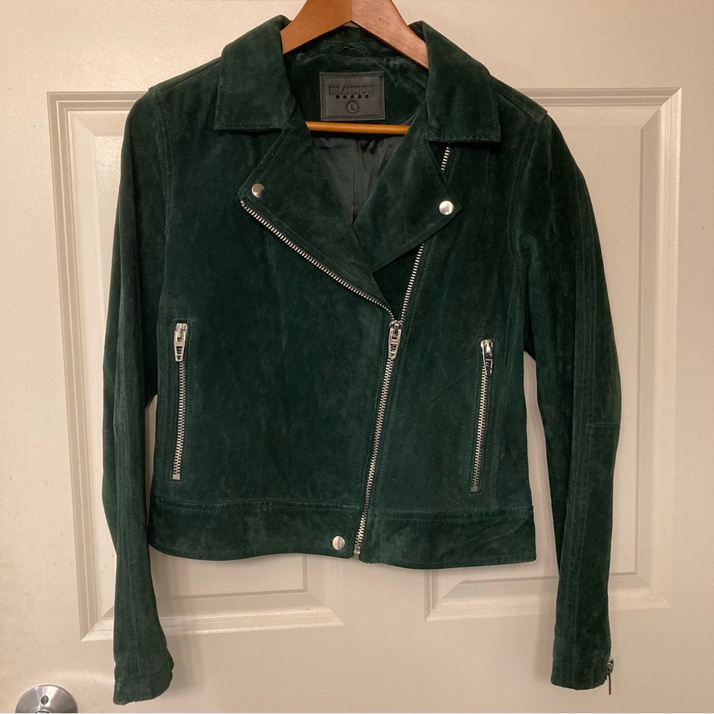 Blank NYC Suede Leather Jacket - L
